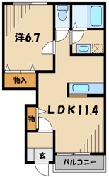 ウォーターミル七番館の物件間取画像